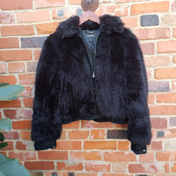 Express Jackets & Blazers - Express Faux Fur Jacket